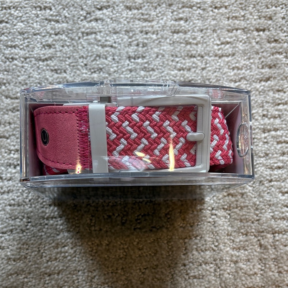 Nexbelt Classic Series Belt - Pink & White BRAND NEW